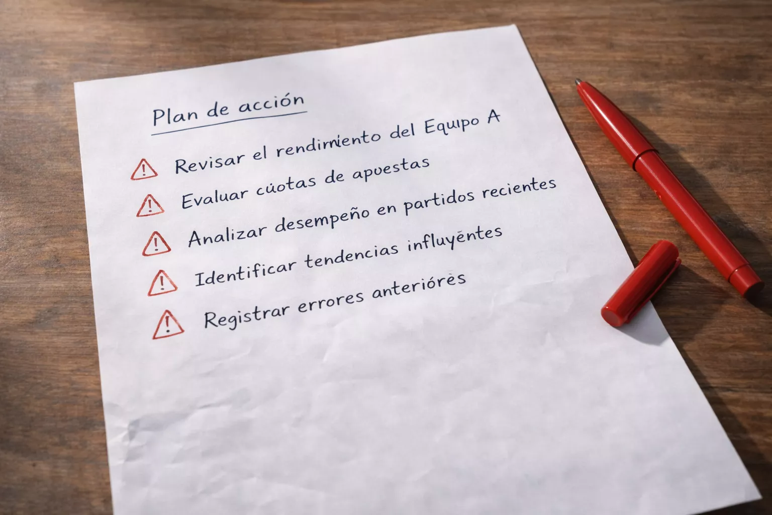 Se&ntilde;ales de advertencia junto a una lista de errores comunes que cometen los apostadores