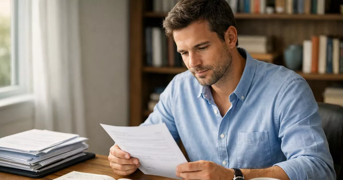 Persona planificando su bankroll para apuestas de fútbol con documentos y notas sobre la mesa